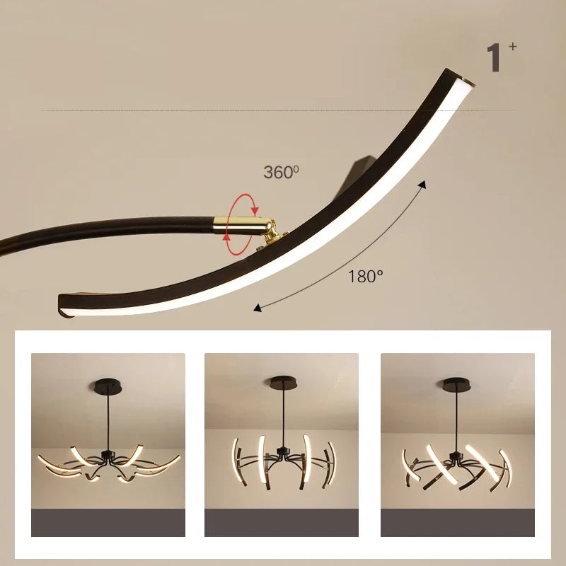 Decorbites™ LED-Kronleuchter für modernes Wohnzimmer, Schlafzimmer, Arbeitszimmer und Küchenbeleuchtung