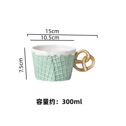 Juego de vajilla de cerámica DecorBites™ Creative Biscuit para aperitivos, postres y café