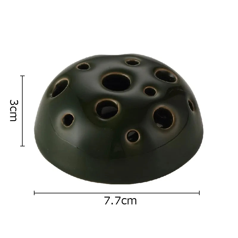 DecorBites™ Lotus Seedpod Ceramic Vase Artificial Flower Pot Modern Desk Decor