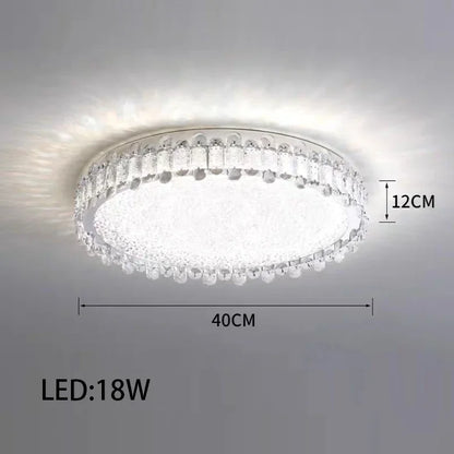 DecorBites™ Crystal LED Ceiling Chandelier: Modern Dimmable Lighting Fixture for Stylish Home Decor