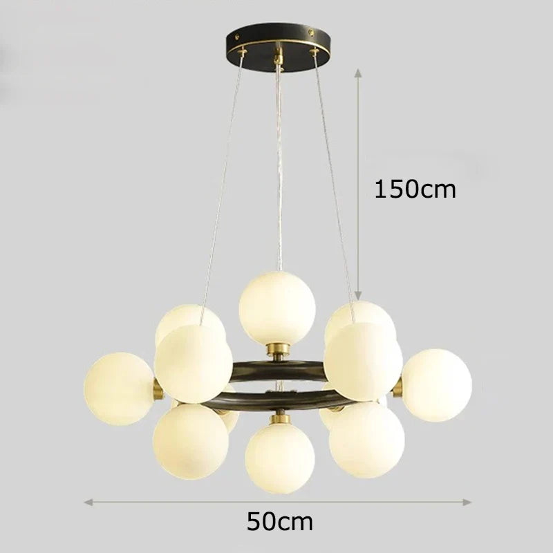 Copper Vintage LED Chandelier