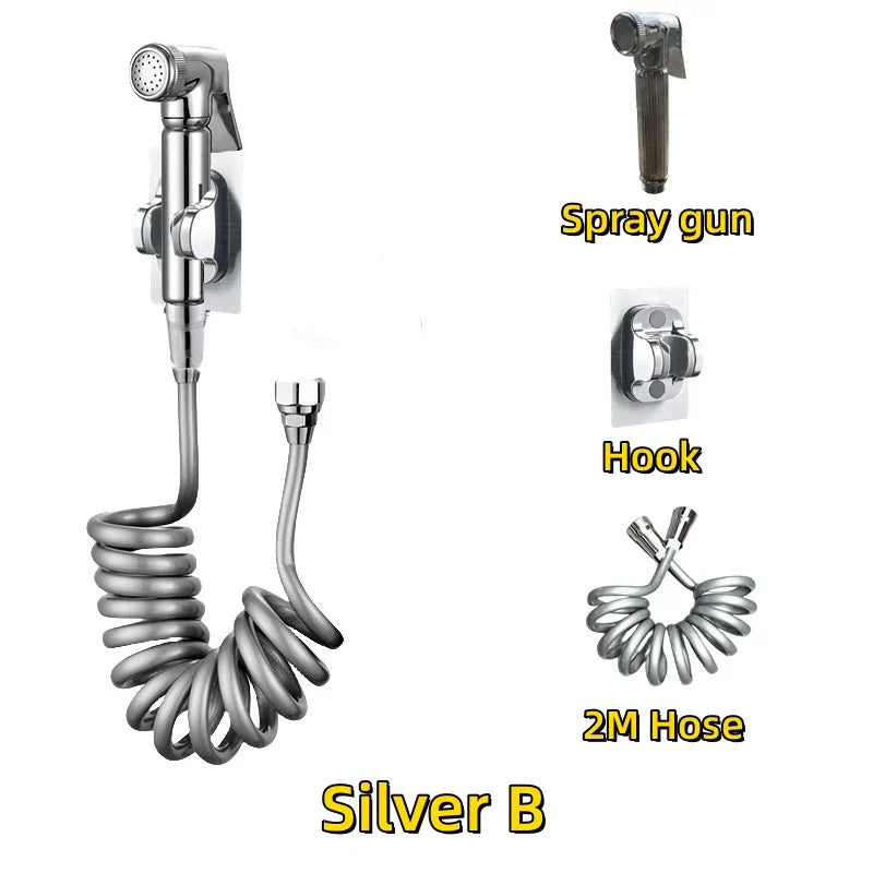 DecorBites™ High Pressure Bidet Sprayer Set - Toilet Hygienic Shower Bathroom Accessories
