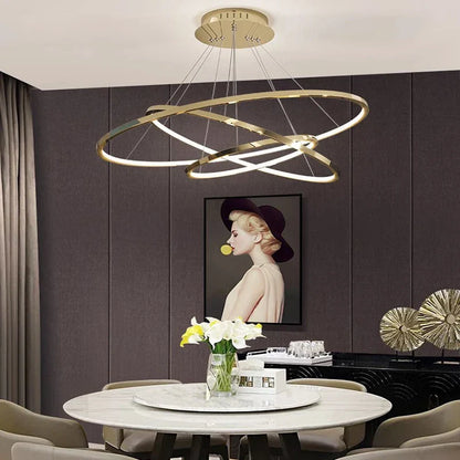 DecorBites™ LED Chandelier Pendant Ceiling Lamp for Home Living Room Dining Indoor Lighting