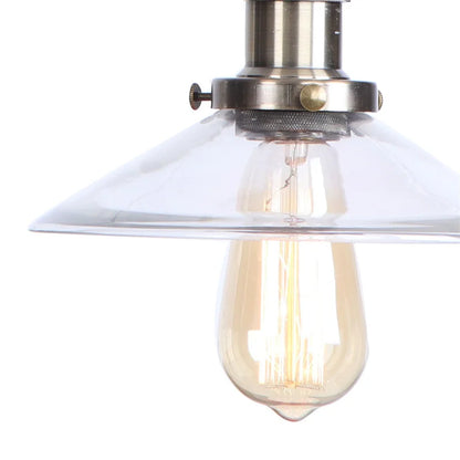 DecorBites™ Industrial Adjustable LED Wall Sconce with Clear Glass Shade