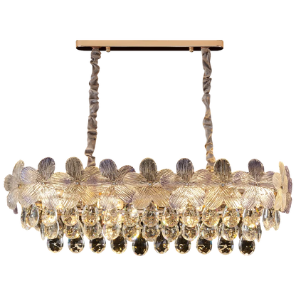 DecorBites™ Crystal Chandelier: French Cream Style Light Luxury for Living Room and Master Bedroom