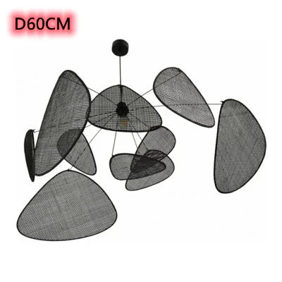 DecorBites™ Hand Made Rattan Art Pendant Chandelier for Modern Living Room, Dining Room, Bedroom.