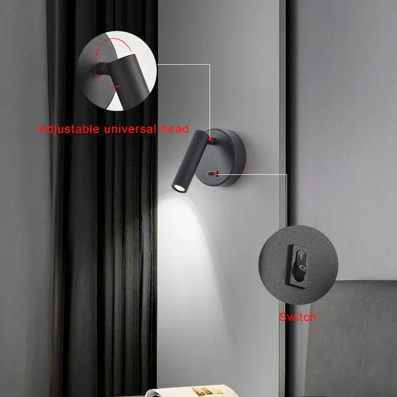 DecorBites™ LED Wall Lamp Modern Spotlight Indoor Lighting for Living Room & Bedroom