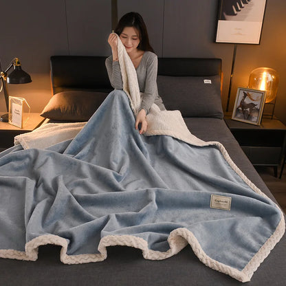 Manta DecorBites™ Cozy Autumn para sofá cama, suave y cálida, individual o doble