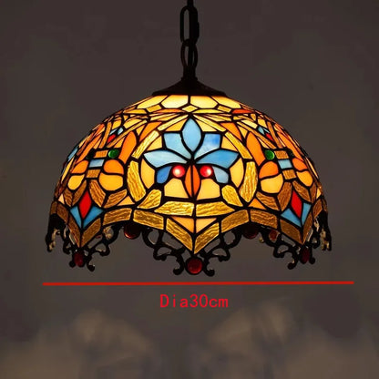 Decorbites™ Bunte Glas-Lüster: Retro Tiffany-Stil Lampe für kreative Heimdekoration