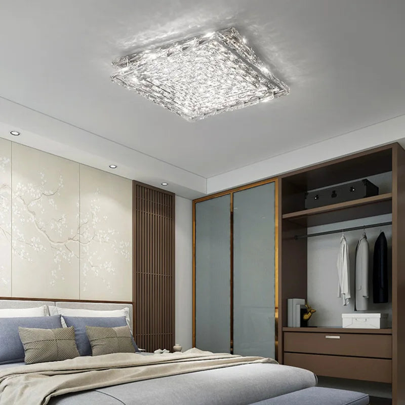 DecorBites™ Crystal LED Ceiling Chandeliers for Elegant Home Decor Lighting