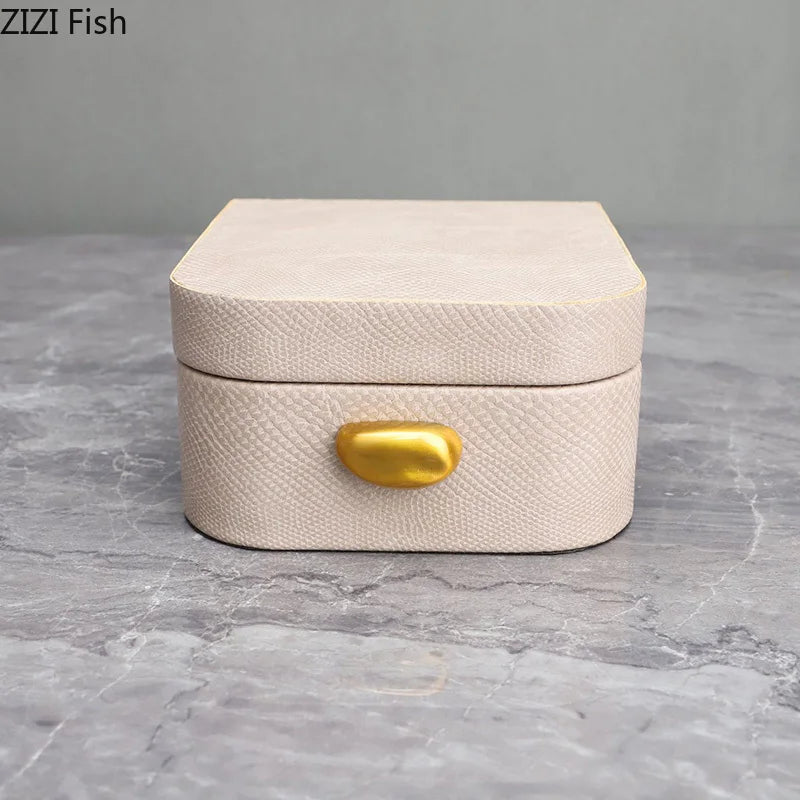 Leather Rectangular Jewelry Box