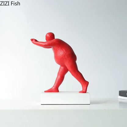 Escultura abstracta de resina, decoración moderna para el hogar de DecorBites™