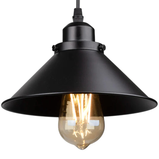 DecorBites™ Industrial Black Pendant Light Dimmable Kitchen Ceiling Fixture