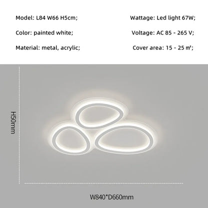 DecorBites™ Circular Lumines Panel Ceiling Light for Living Dining Room Decor