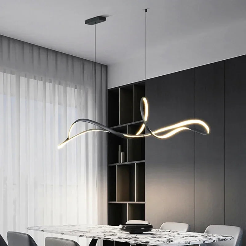 Decorbites™ Lámpara Colgante Gold Dine para Decoración de Sala de Estar y Mesa de Comedor | Lámpara de Araña LED Nórdica