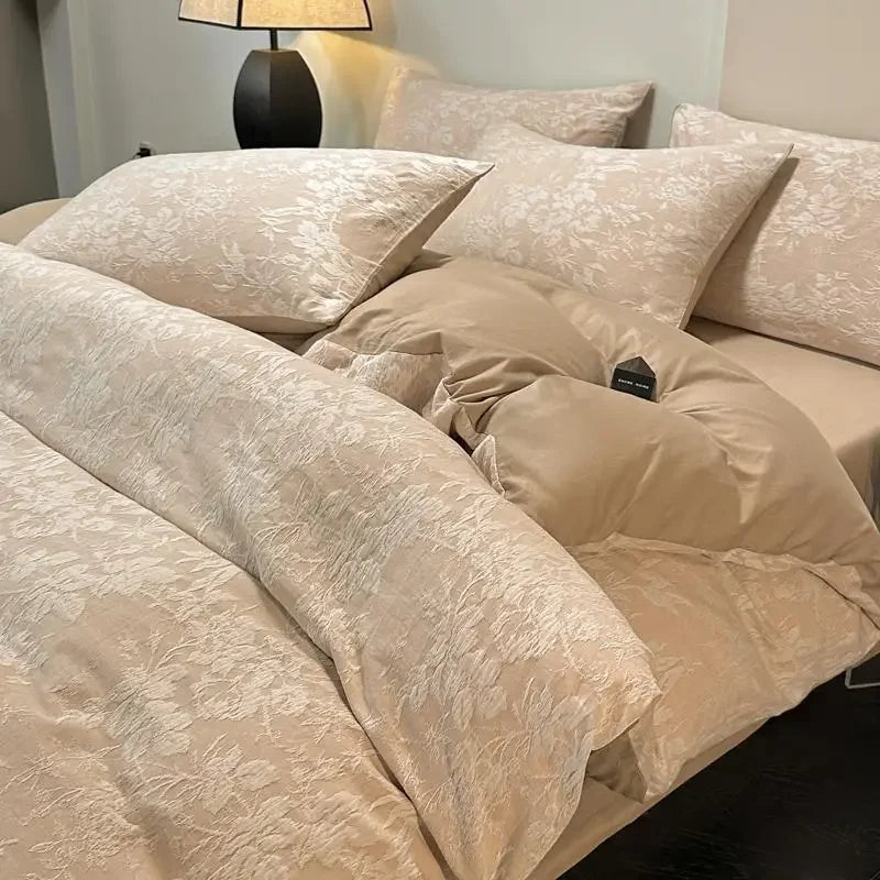 طقم سرير DecorBites™ قطني بثلاث طبقات، مكون من 3 قطع - ناعم، قابل للتهوية، ومريح