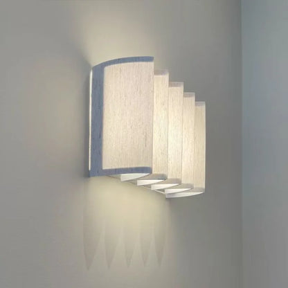 DecorBites™ Japanese Cloth LED Wall Lamp for Hotel Living Room, Bedroom, Retro Wall Lights