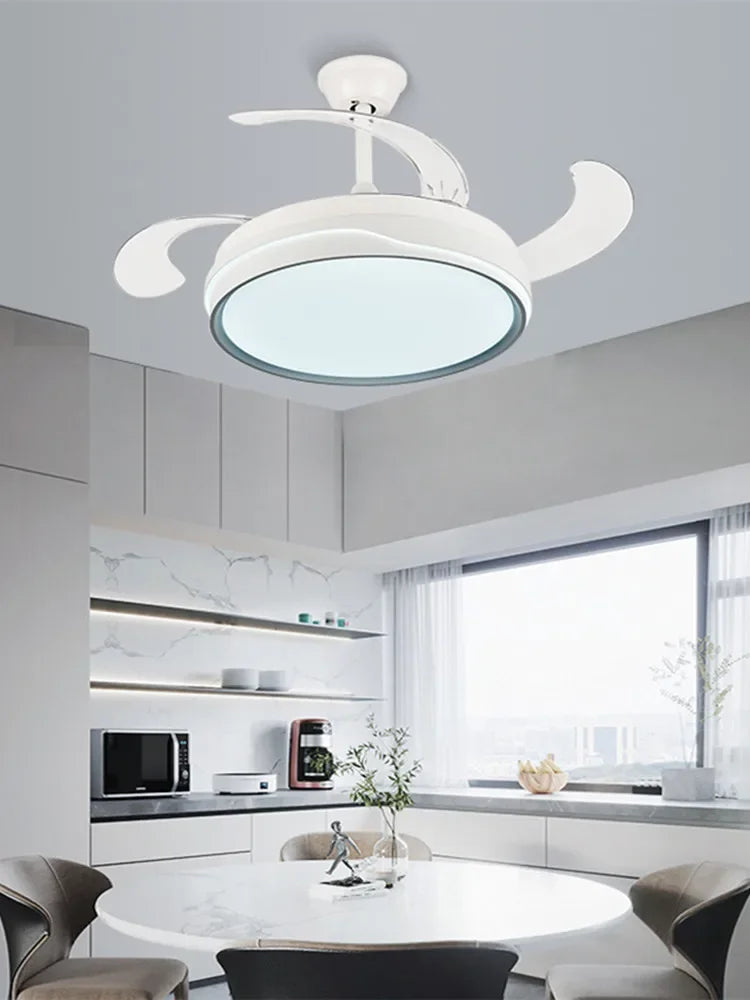 DecorBites™ Ceiling Fan Light Remote Control LED Lamp for Bedroom, Dining Room Home Appliance