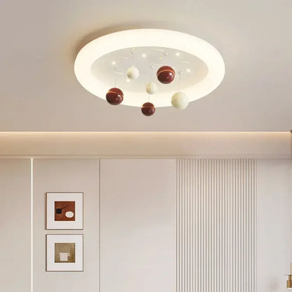 DecorBites™ Kids Cloud Chandelier Light for Children's Room, Full Spectrum, Boys & Girls, Cream Style