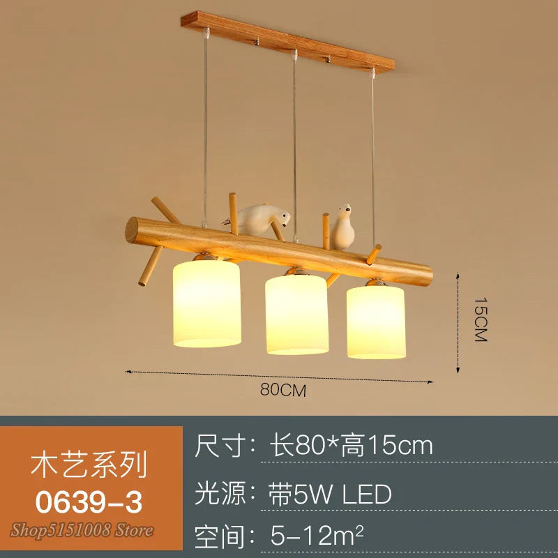 DecorBites™ Bird Glass Pendant Light: Modern Nordic Kitchen Hanging Lamp for Home Decor