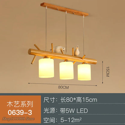 DecorBites™ Bird Glass Pendant Light: Modern Nordic Kitchen Hanging Lamp for Home Decor