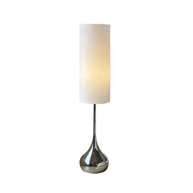 DecorBites™ Cream Fabric Shade LED Floor Lamp | Nordic Minimalist Style for Bedroom & Living Room
