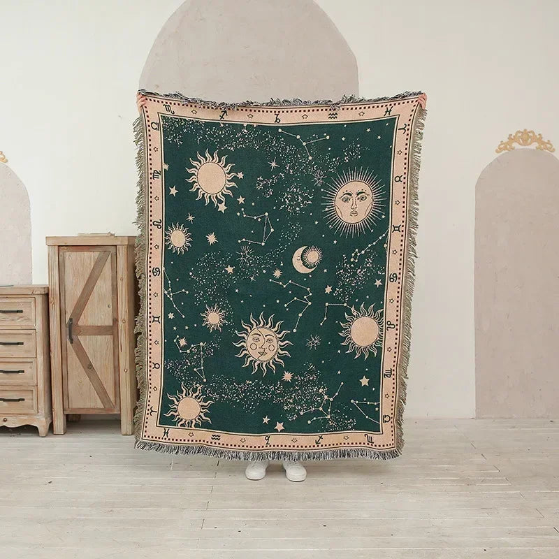 Gothic Cotton Tapestry Blanket