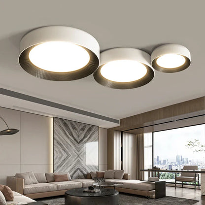 DecorBites™ LED Ceiling Lights: Modern Dimmable Square Circular Indoor Lighting for Bedroom, Balcony, Aisle