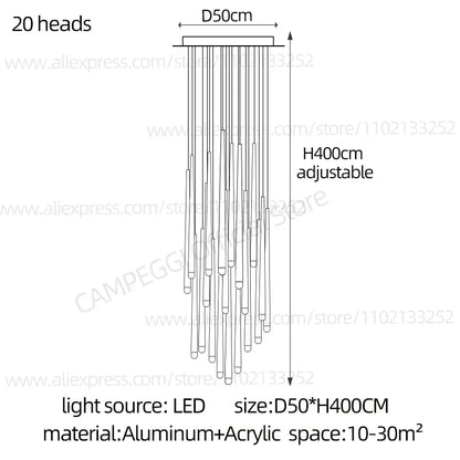 DecorBites™ Crystal LED Chandelier for Stylish Home Lighting & Elegant Decor