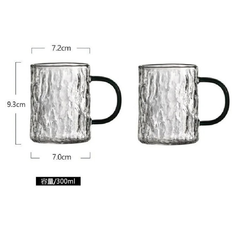 DecorBites™ Japanese Heat-Resistant Glass Handle Water Coffee Milk Juice Wine Cups