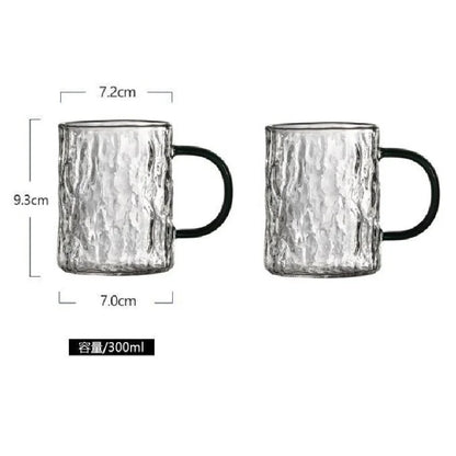 DecorBites™ Japanese Heat-Resistant Glass Handle Water Coffee Milk Juice Wine Cups