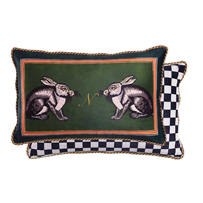 DecorBites™ Cat Print Velvet Cushion Cover