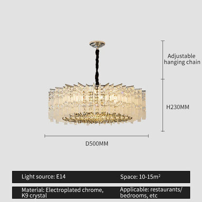 DecorBites™ Crystal Light: Modern Elegant Lighting for Living Room, Dining Room, Bedroom