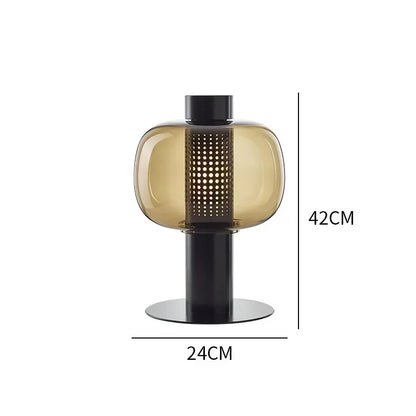 DecorBites™ Glass Table Lamp Modern Design for Living Room and Bedroom