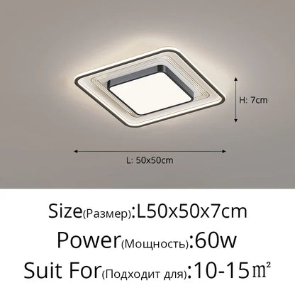 DecorBites™ LED Ceiling Light with Remote Dimming for Modern Nordic Home Decor