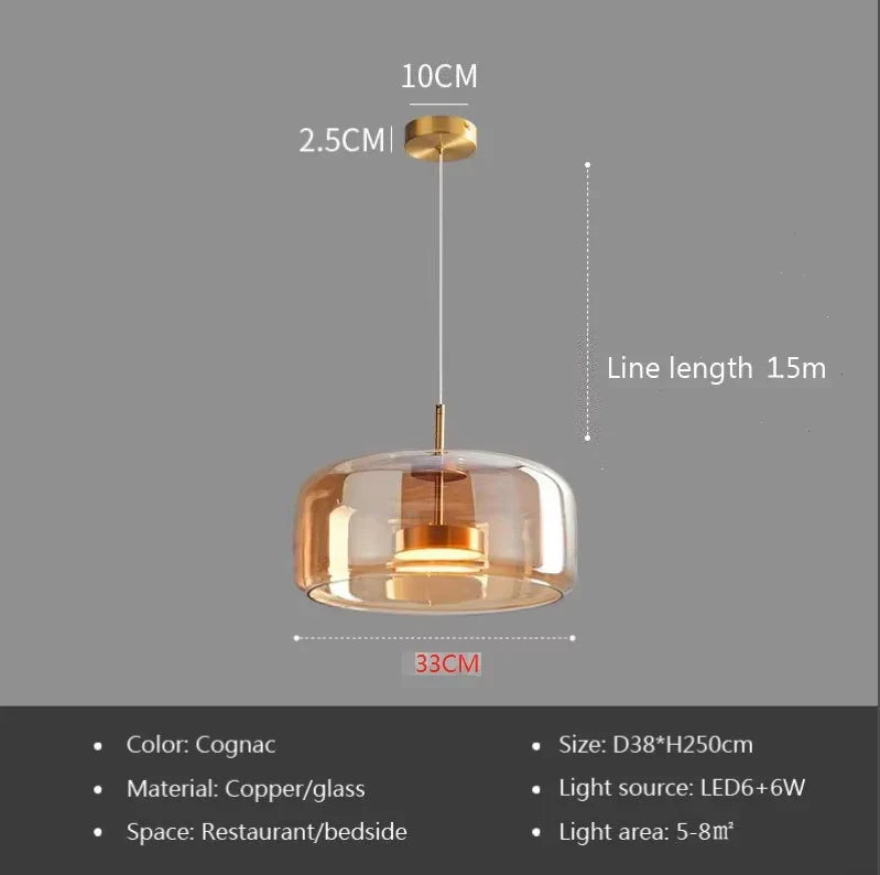 Modern Gray Glass Pendant Light With Plated Finish