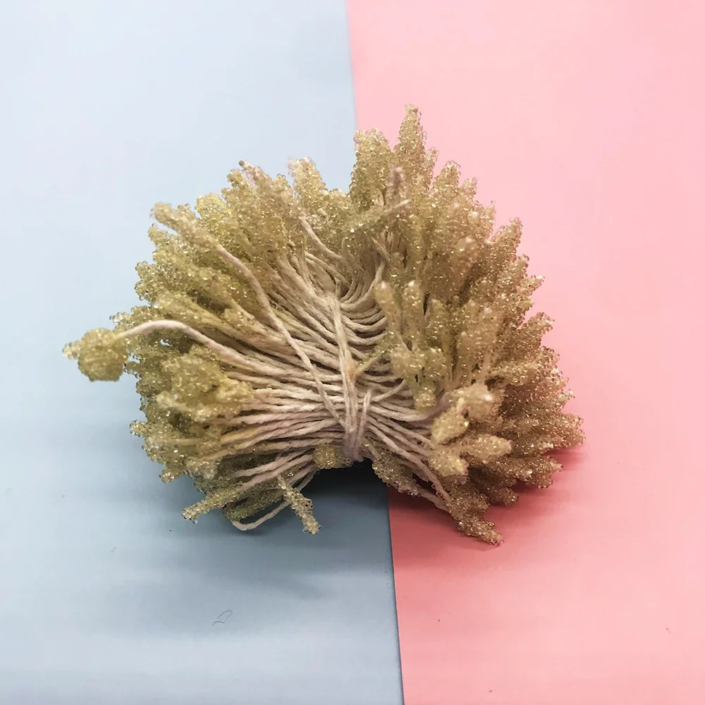 DecorBites™ 200 mini estambres y pistilos de flores para decoración de bodas, manualidades y tarjetas artificiales