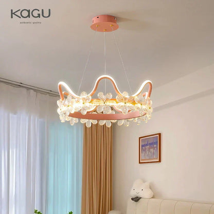 DecorBites™ Crystal Flower Ring Chandelier for Modern Living and Bedroom