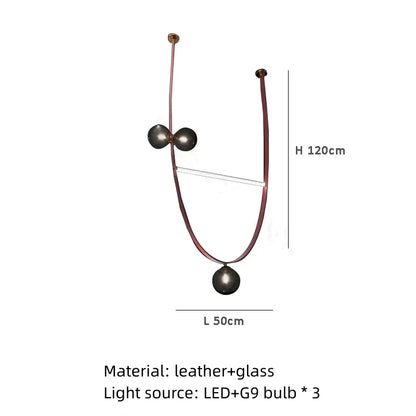 DecorBites™ Leather Chandeliers 2023 LED Minimalist Home Decor Lighting for Living Room