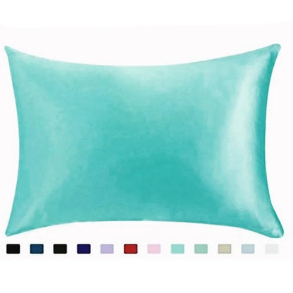 Decobites Soft Satin Pillowcase Set of 1, 48x74cm, Pure Emulation Silk, Solid Color