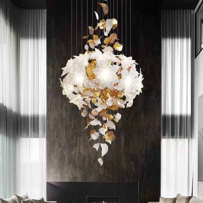 DecorBites™ Crystal Flower Luxury Chandelier for Home Decor