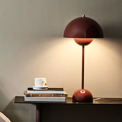 DecorBites™ Iron Mushroom Shape Macaron Table Lamp - Modern Minimalist LED Home Decoration
