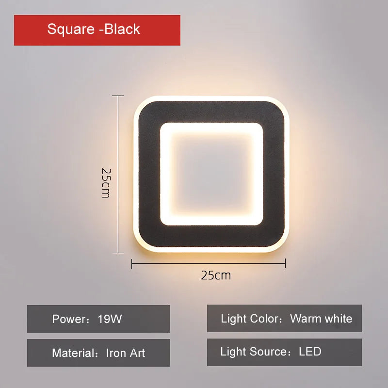 DecorBites™ LED Touch Switch Wall Light, Modern Bedroom Bedside Lamp, 15W