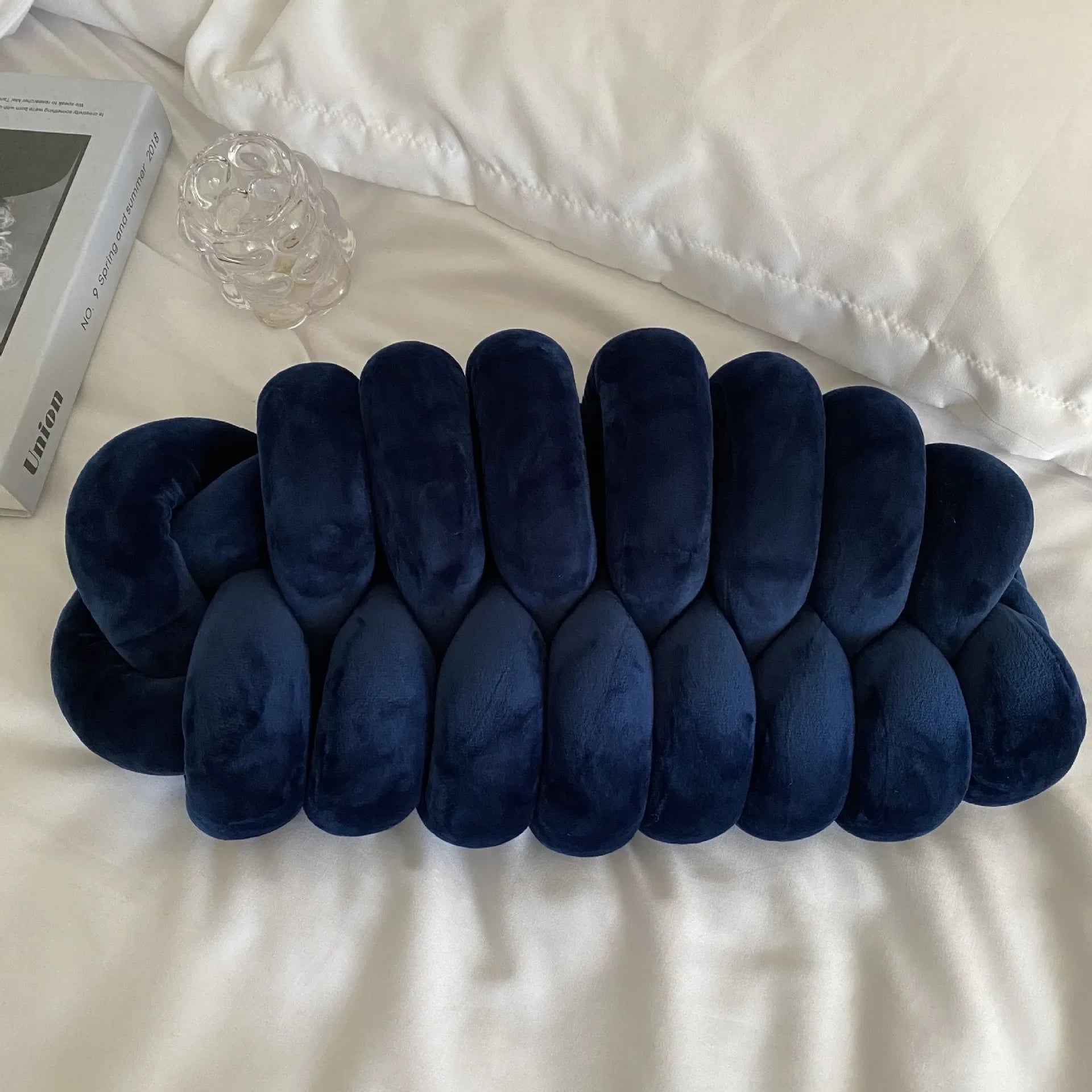 Green Knot Plush Pillow