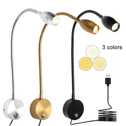 DecorBites™ LED Reading Light with Dimmable Switch, 3 Color Modes, 10 Brightness Levels