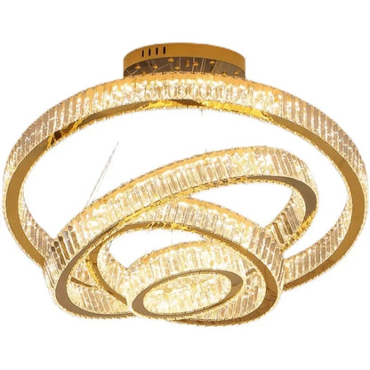 DecorBites™ Crystal Chandelier: Luxury Pendant Lighting for Living Room, Staircase & Ceiling