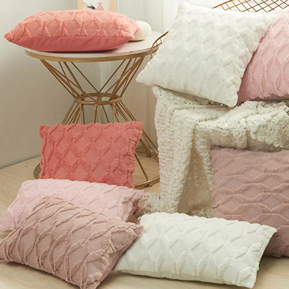 DecorBites™ Diamond Embroidery Cushion Cover for Modern Home Decor