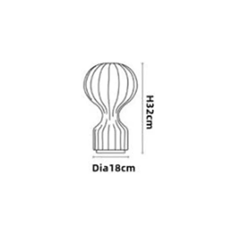 مصباح طاولة حرير Gatto Cocoon من DecorBites™: تصميم فني ياباني بسيط لغرفة النوم، أو الدراسة، أو الفندق، أو صالة العرض