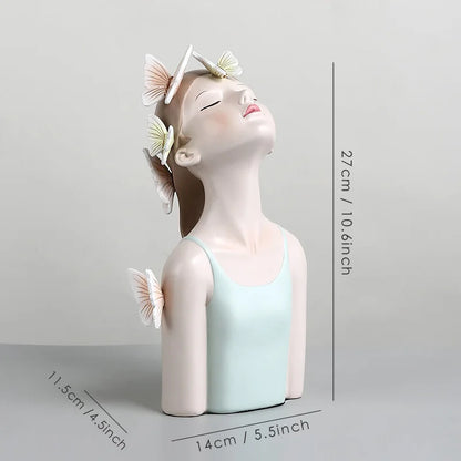 DecorBites™ Butterfly Fairy Resin Statue | Creative Desktop Figurine for Girlfriend's Gift