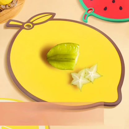 Tabla de cortar DecorBites™ con forma de fruta - Utensilios de cocina seguros para el hogar